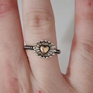 RETIRED James Avery Radiant Heart Ring